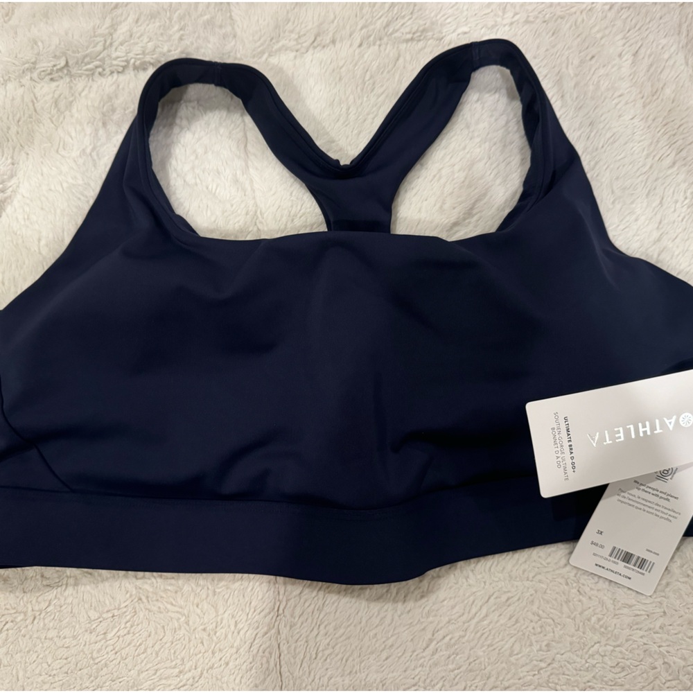 Navy blue sports bra, brand new with tags, Athleta